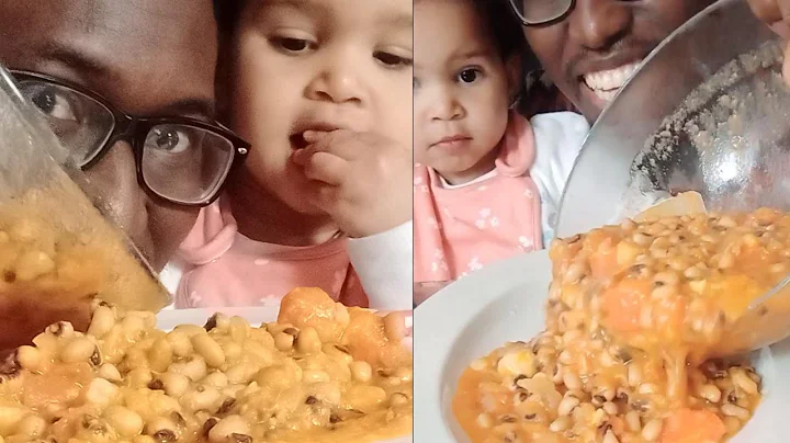 BRITISH TRY AFRICAN FOOD|BEANS AND YAM PORRIDGE|BEANS AND SWEET POTATO|NIGERIAN FOOD|AFRICAN MUKBANG