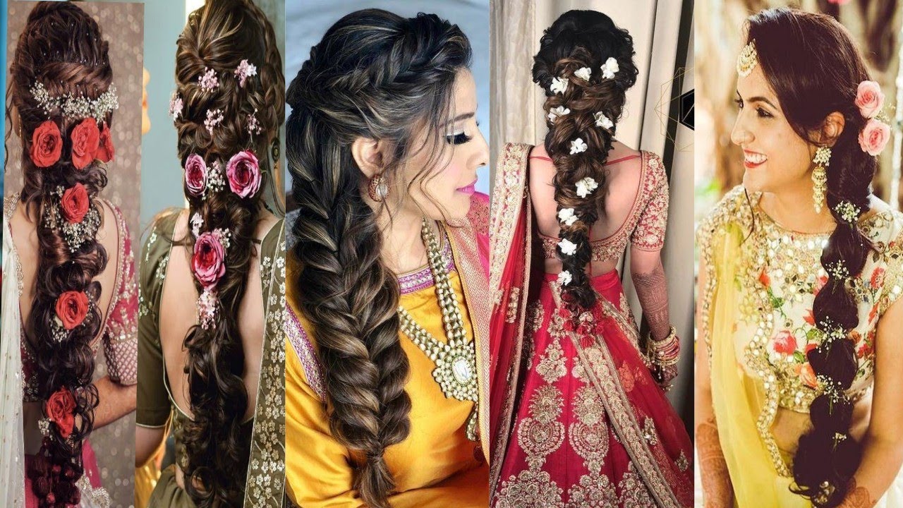 The Bride Donned A Rose Pink 'Lehenga' With Open Hairstyle For Her Day  Wedding