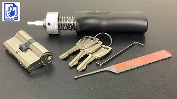 711. Picking Belgium Sobinco euro cylinder anti clockwise & How to spin lock open with plug spinner