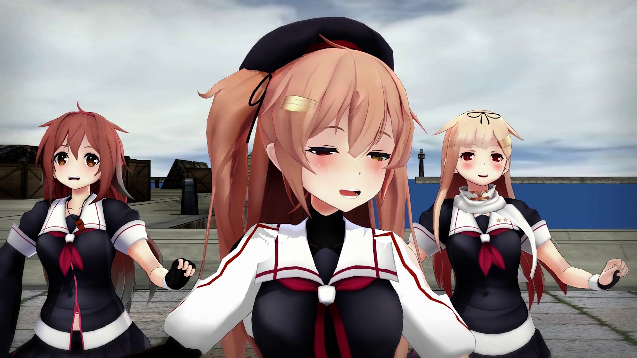 【艦これMMD】気まぐれメルシィ【白露型】