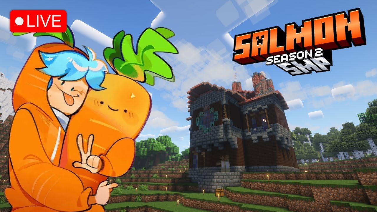 [Live] Minecraft | Server Salmon SMP Season 2 เรื่อยเปื่อยกันวันนี้ ...