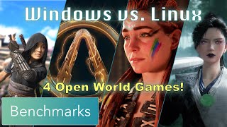 4 Open-World Titles In Linux vs Windows Benchmark Battle (ACShadows, BLands4, HFW, WWM) | RX 9070 XT