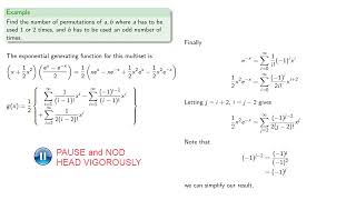 Permutations on Multisets:  Example