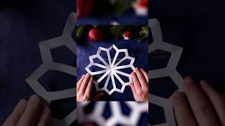 How to Make a Paper Snowflake ❄ Easy Christmas Craft in Minutes!