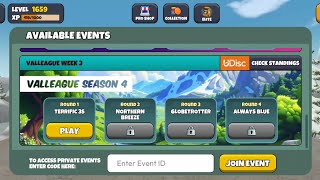 Valleague Season 4, Week 3, Round 1. Disc Golf Valley