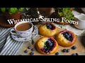 Whimsical Spring Recipes Deviled Eggs Blueberry Vatrushka Cozy Country Living ASMR 