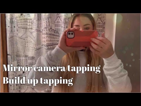 ASMR: Lofi fast camera tapping in mirror, build up tapping/scratching (Valerie CV)