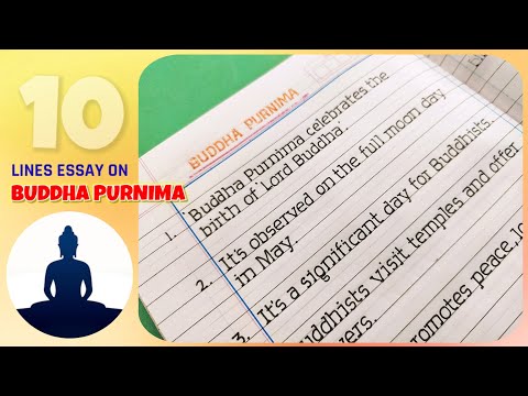 10 lines on Buddha Purnima | Buddha Purnima 10 lines english | essay on Buddha Purnima