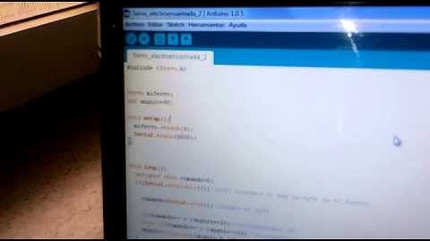 Controlar un servo motor digital desde el computador