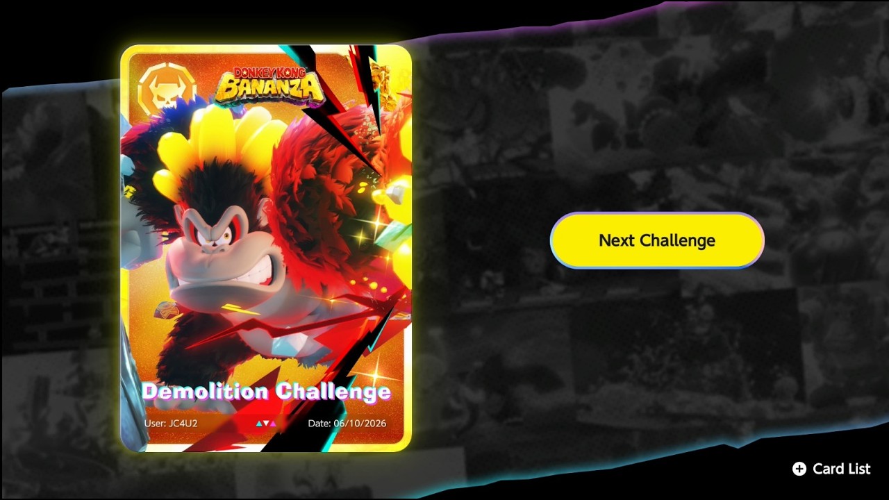 DK Challenge - Donkey Kong Bananza - Demolition Challenge Cheese