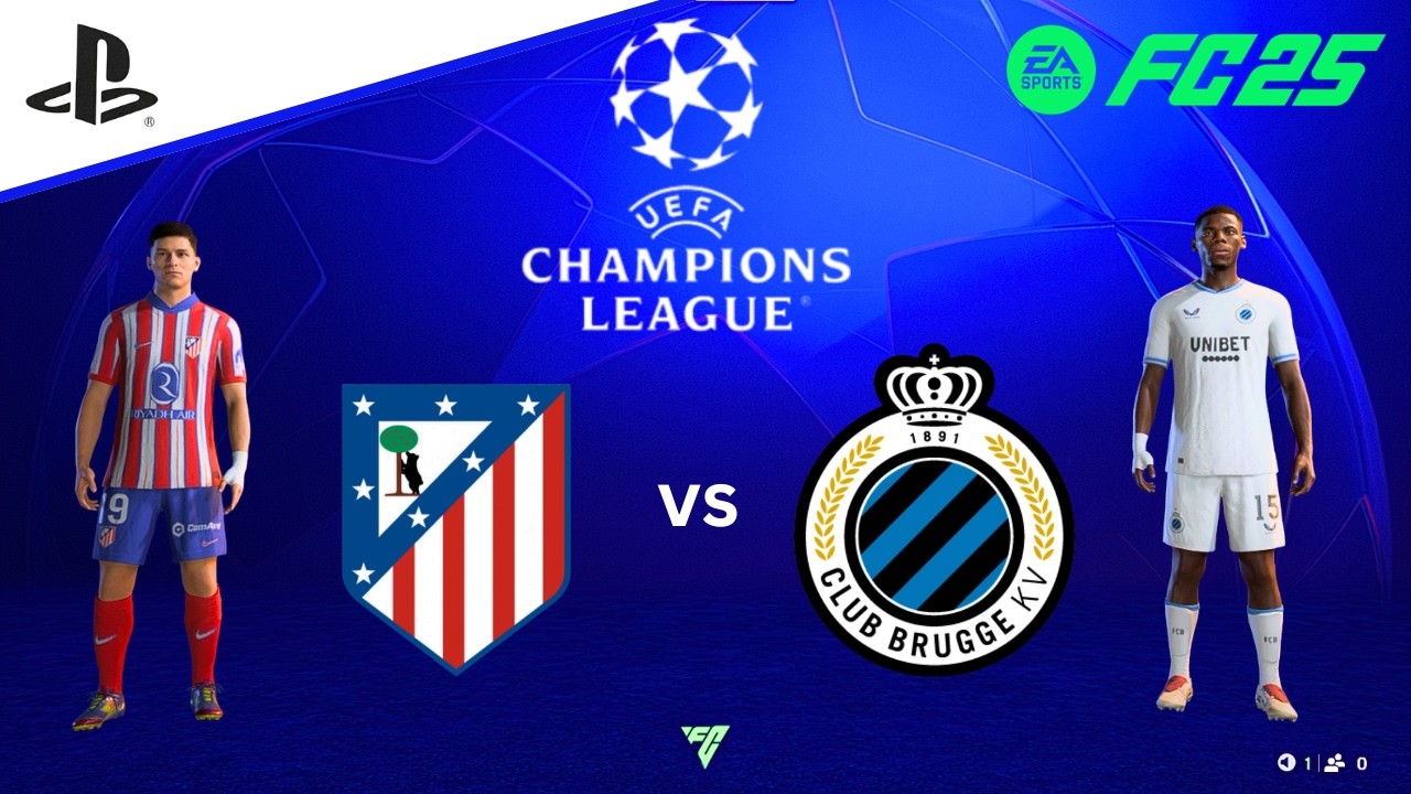 FC25 - «Атлетико Мадрид» против «Брюгге» - Лига чемпионов УЕФА 25/26