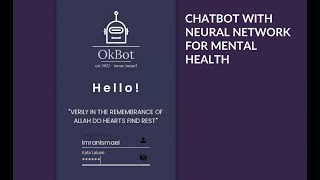Mental Health Chatbot with Python and TensorFlow screenshot 1