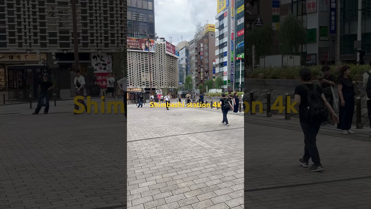 [4K] Shimbashi Station Walk | Locals & Japanese Chess (Shōgi) in Tokyo 