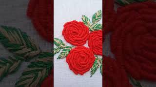 Bullion rose and leaf embroidery /easy method bullionrose