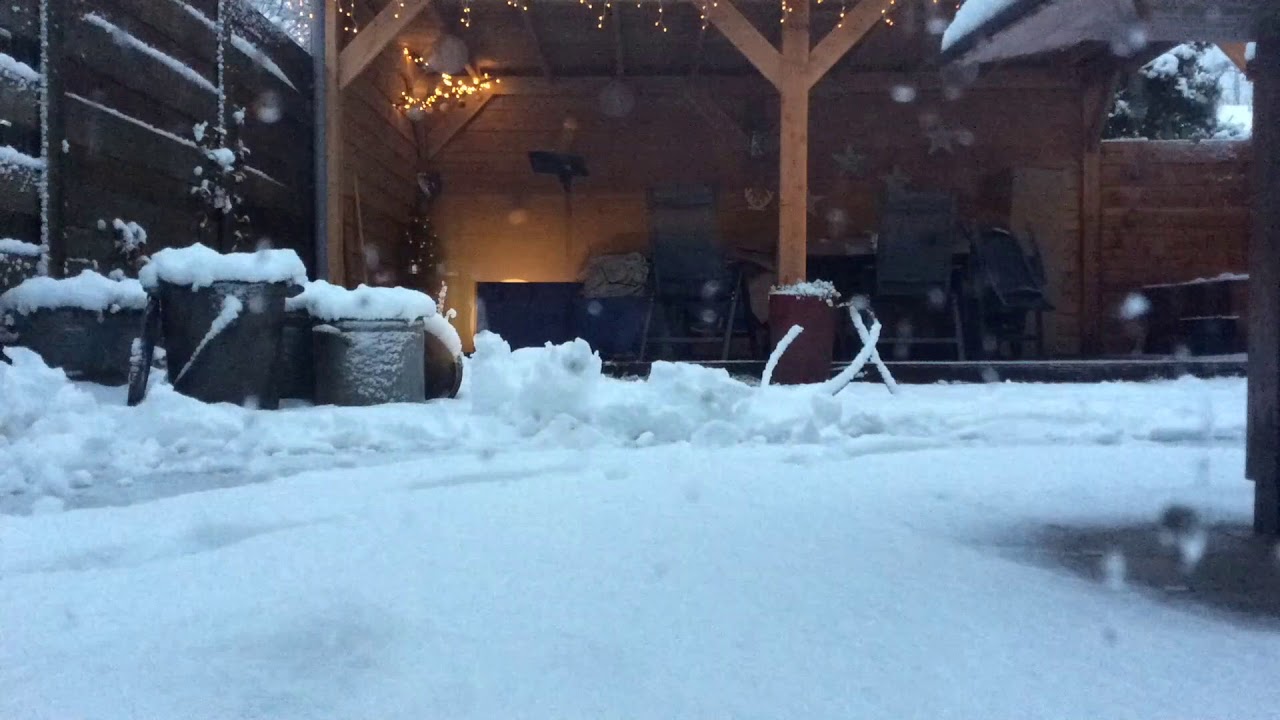 1 Feet Of Snow Time Lapse Utrecht Netherlands - December 2017