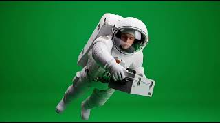 Astronauts on Chroma Key 2