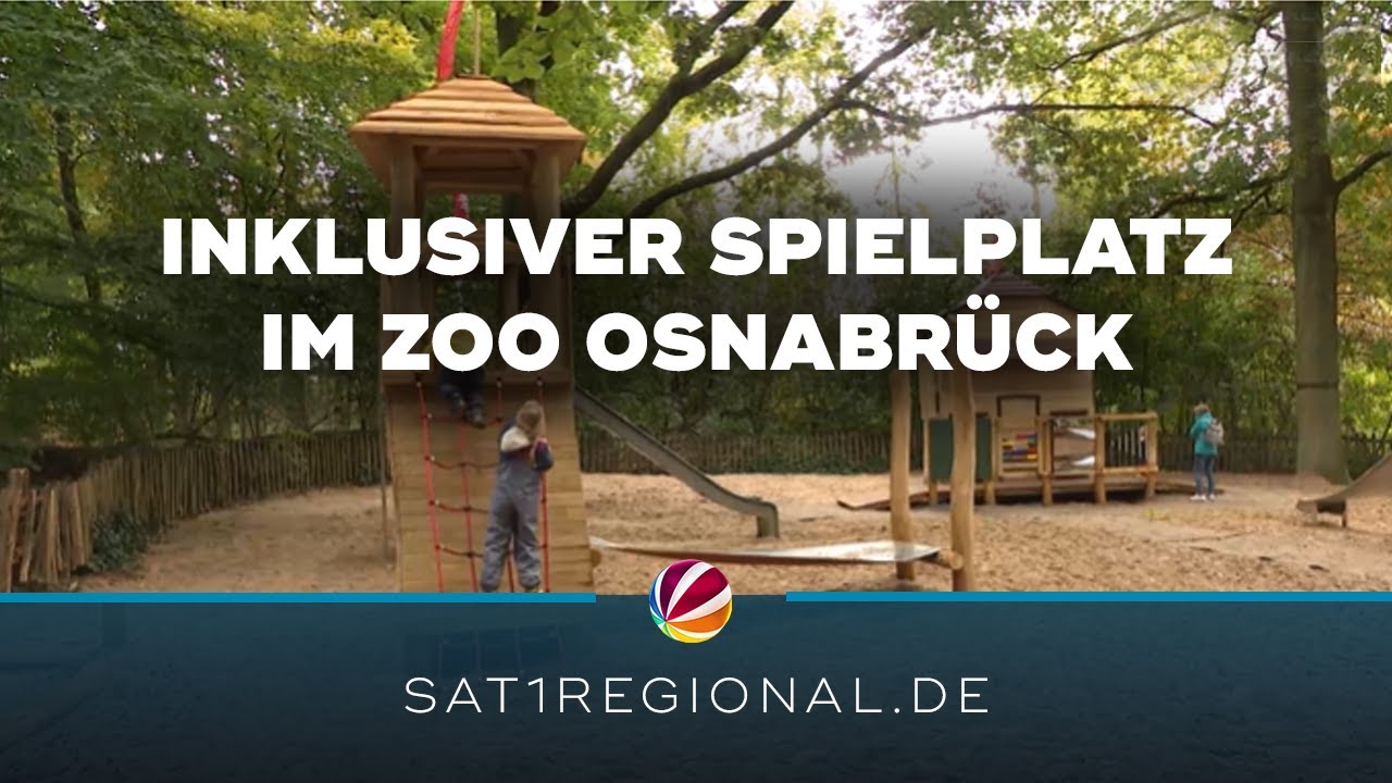 Inklusiver Spielplatz für Kinder mit und ohne Behinderung im Zoo Osnabrück