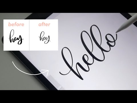 how to make a procreate calligraphy brush in 2 MINUTES!