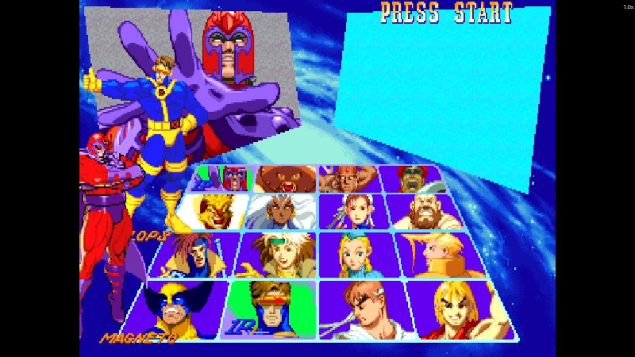 Cyclops & Magneto – Mutant Power Clash! | X-Men vs Street Fighter Arcade Team