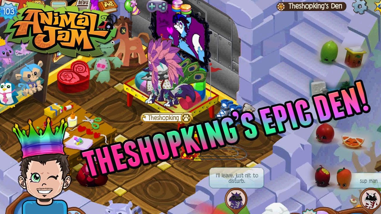 Animal Jam A Tour Of The Shopking's Epic Den YouTube