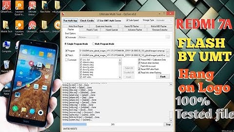 Redmi 7A flash by Umt 100% tested file || Mi 7A hang on logo fix by umt || Redmi 7A flashing #flash