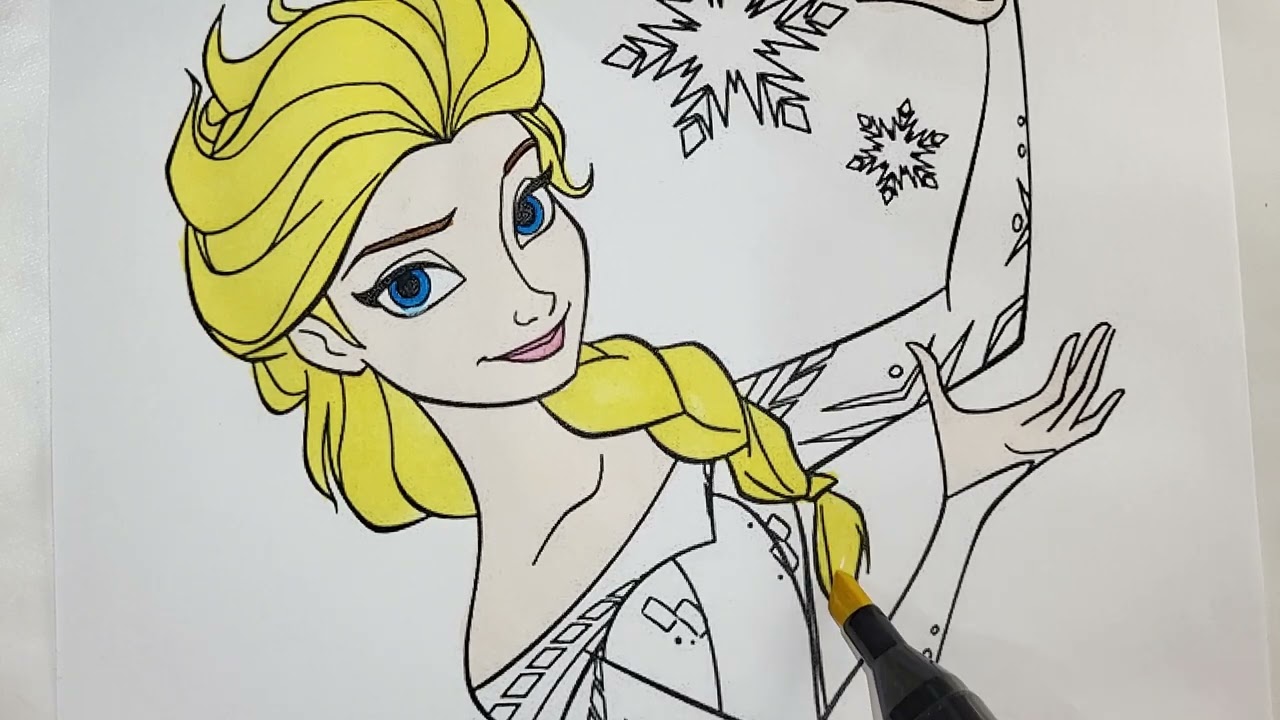 Disney Frozen Elsa Anna Coloring Book 