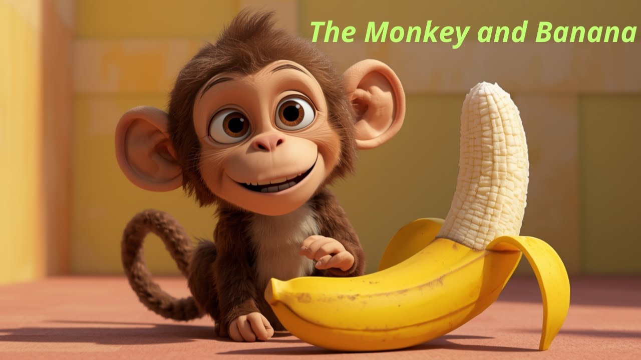 The Monkey and Banana- Funny Animal Story 🐒🍌