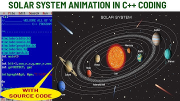 Solar System Animation in C++ Programming | Solar system | C Graphics Programming | ALL PLANETS NAME