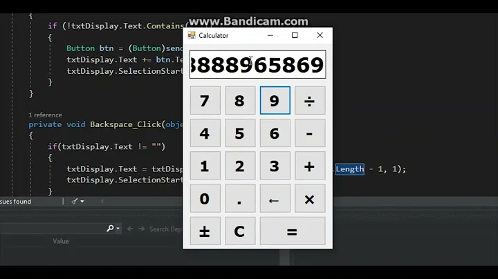 Make a Calculator using C# Winforms Part3