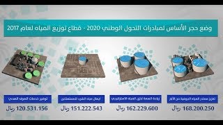 مبادرات قطاع توزيع المياه بمنطقة عسير ضمن برنامح التحول الوطني 2020