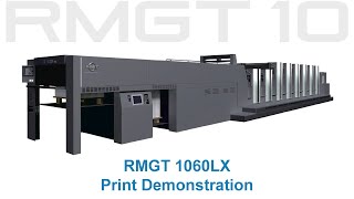 Print demonstration of the NEW RMGT 1060LX (English)