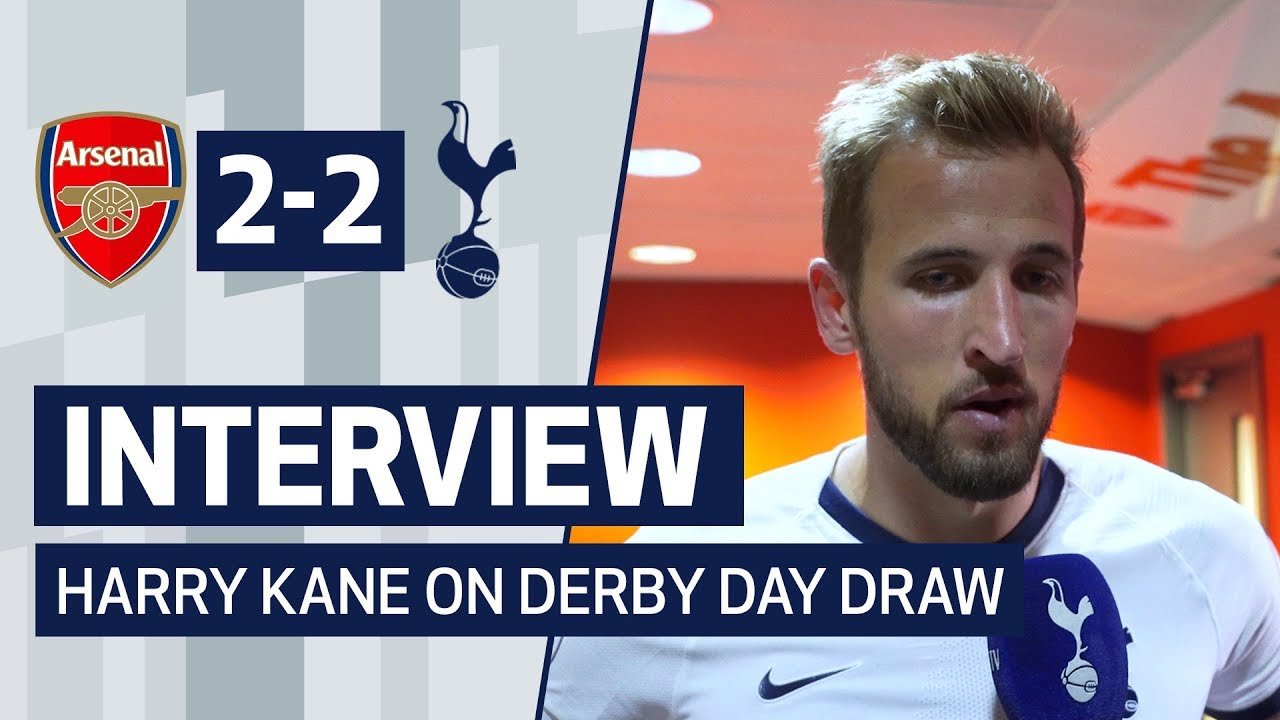INTERVIEW | HARRY KANE ON DERBY DAY DRAW | Arsenal 2-2 Spurs football score