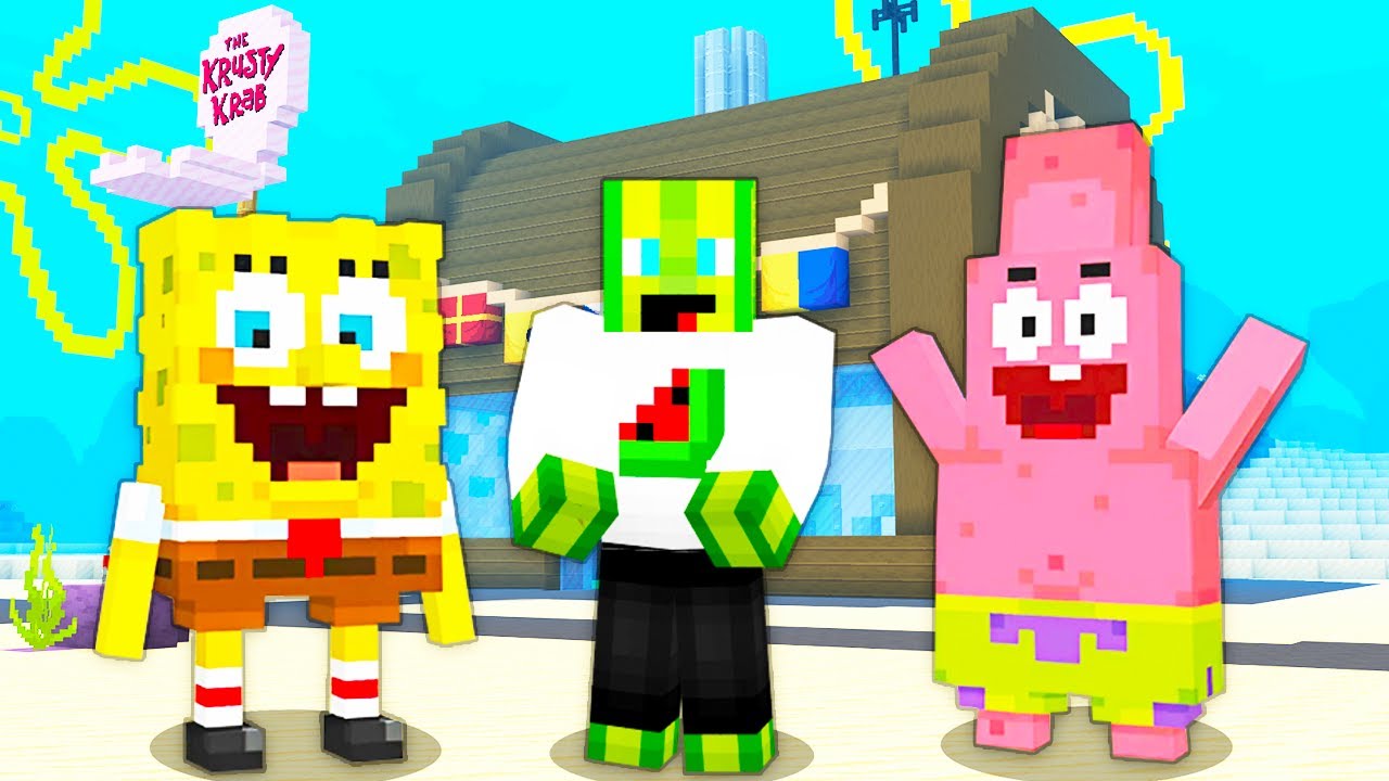 ГУБКА БОБ І КАВУН ДОПОМОГЛИ ВСІМ У МАЙНКРАФТІ