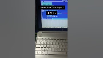 How to close turbo C++ | Quit Turbo C++ | TurboC++ tricks