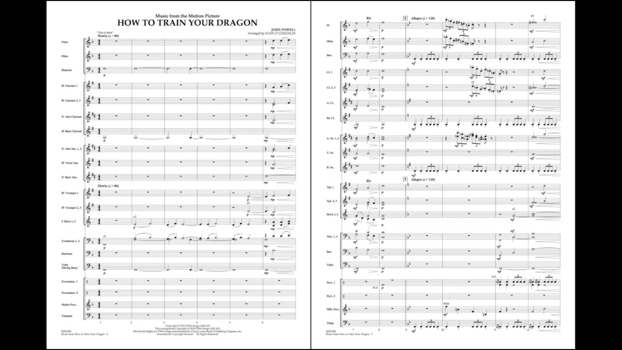 Music From How To Train Your Dragon By John Powell/Arr. Sean O'Loughlin