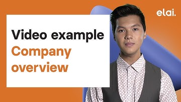 Create a business presentation: Elai.io template example