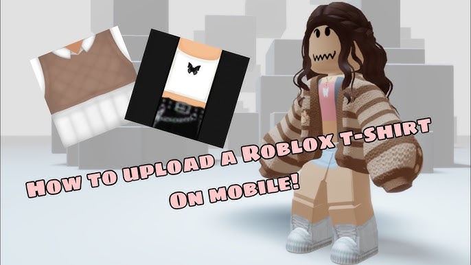 EASY* WAY TO UPLOAD FREE T-SHIRTS TO ROBLOX ON (MOBILE, TABLET, IPAD, PC)  2023 😯🤩 