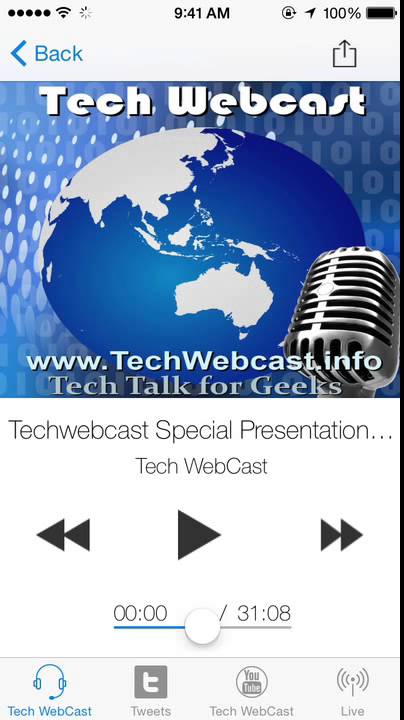 The new Techwebcast iPhone App!