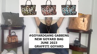 Goyard New 2023 Limited Edition Green / Khaki Graffiti Goyard PM