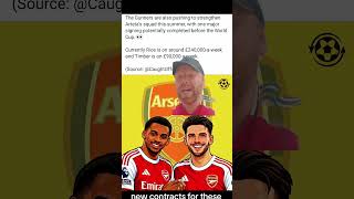 Rice and timber new contracts #arsenal #arsenalfans #gunners #arsenalfc #northlondonisred #afc