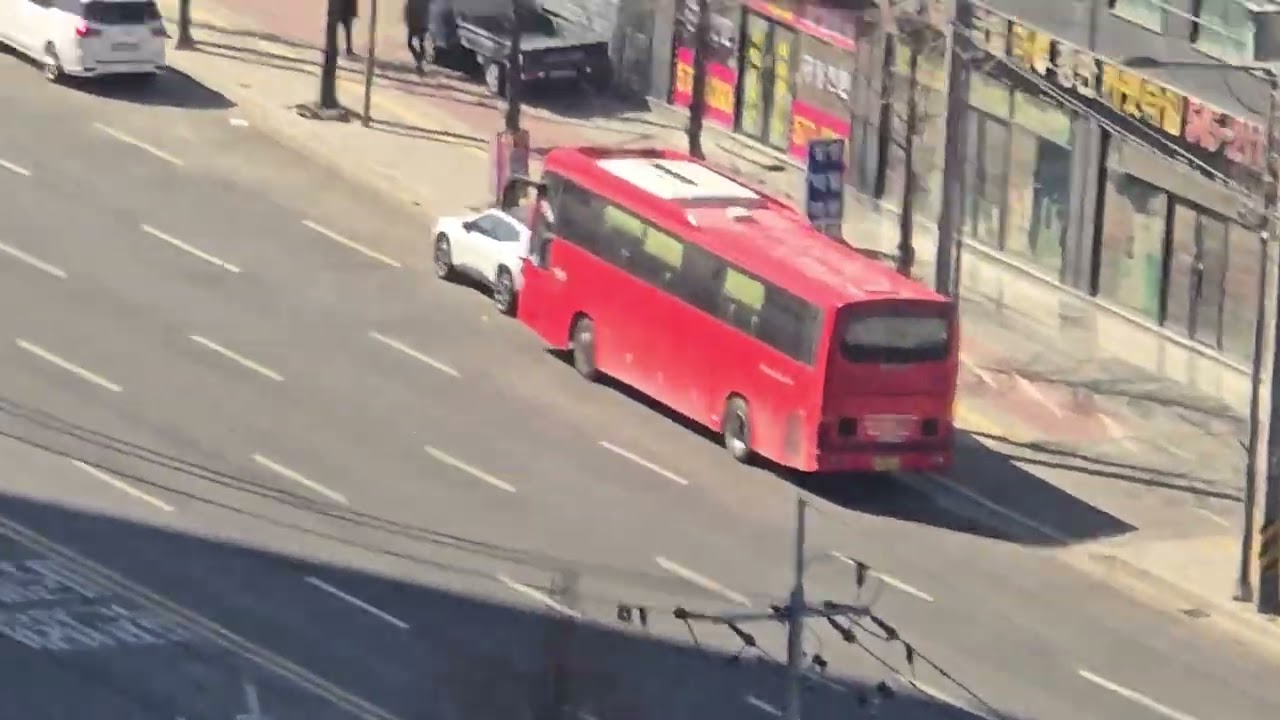 점심 휴식시간 일터 옥상에서 바라본 전망