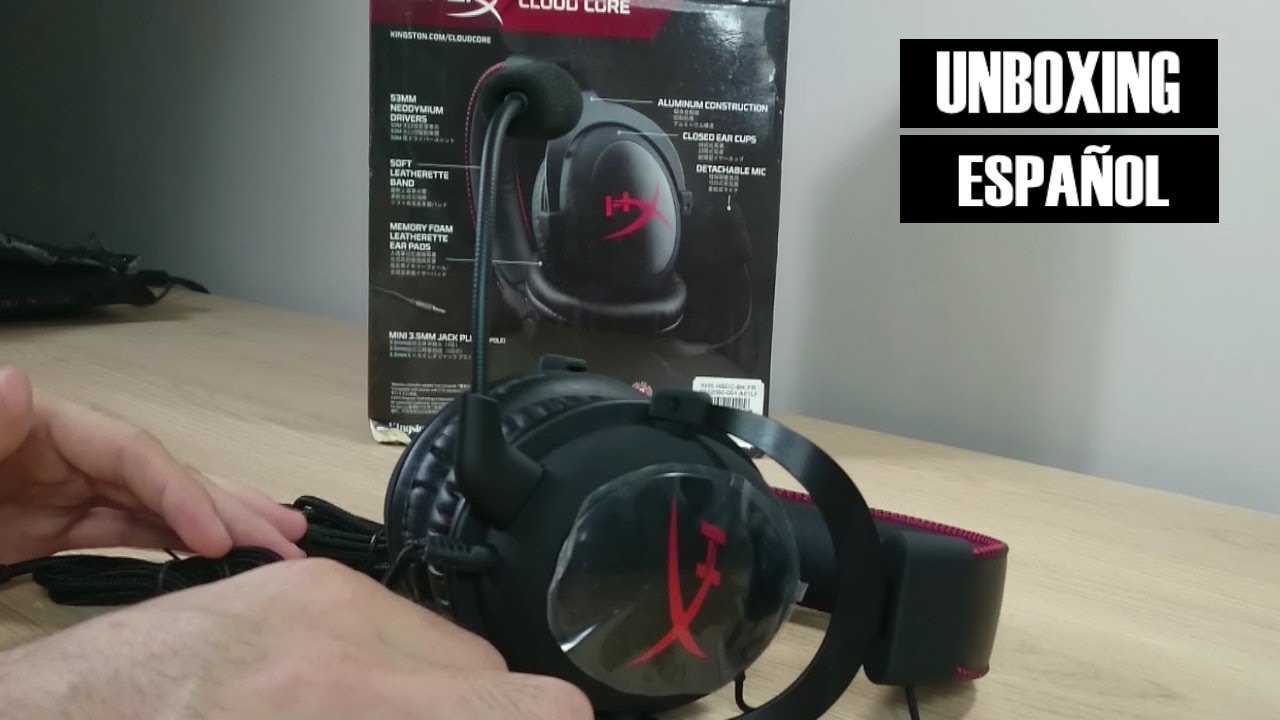Unboxing Headset Hyperx Cloud Core - YouTube