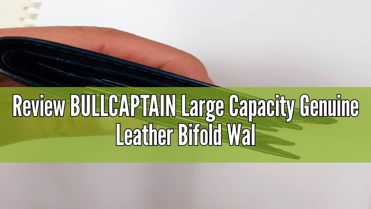 Review BULLCAPTAIN Large Capacity Genuine Leather Bifold Wallet/Credit Card Holder for Men with 15 C