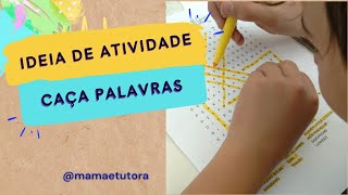 Ideia de Atividade Infantil Caça Palavras