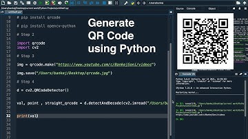 How To Make a QR code Generator and Decoder using Python