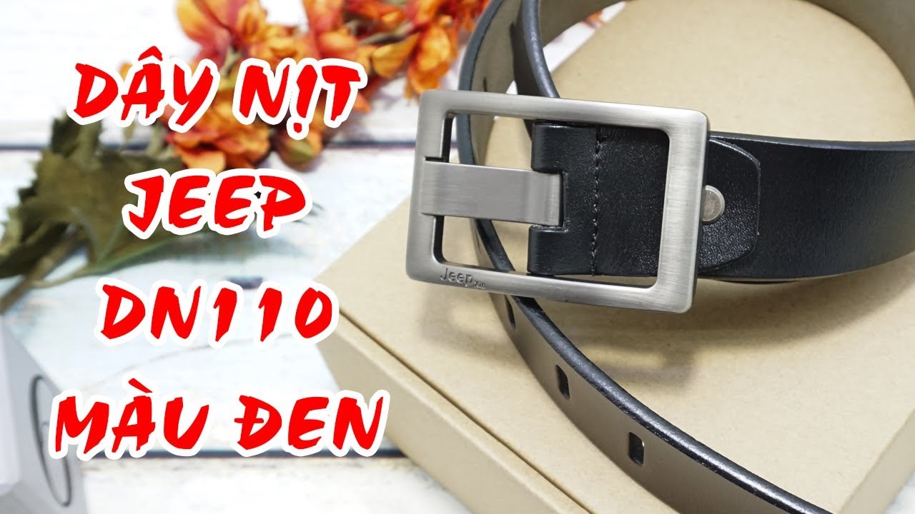 Dây Nịt Da Nam Jeep | Mã 110-Đen | daynitgiare.com