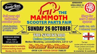 The Mammoth Scooter Parts Fair October 2025