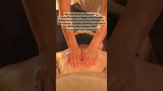 💆"The Art of Massage: Precision for Perfect Relaxation" #MassageTherapy #RelaxationMode  #SelfCare