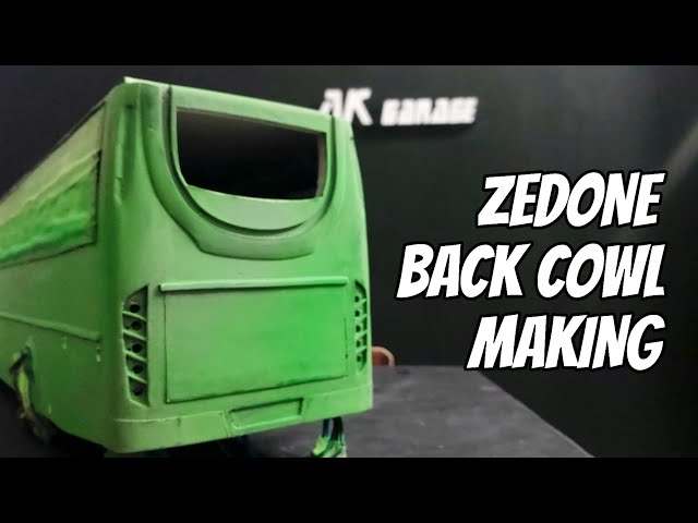 zedone back cowl making. how to make zedone back. miniature bus making