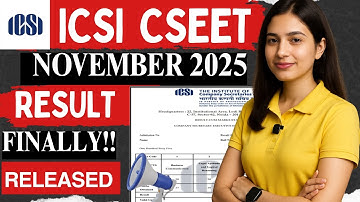 icsi cseet result 2025 | cseet nov 2025 result | how to check icsi cseet result | mahir academy 